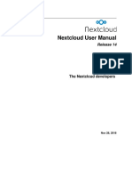Nextcloud User Manual