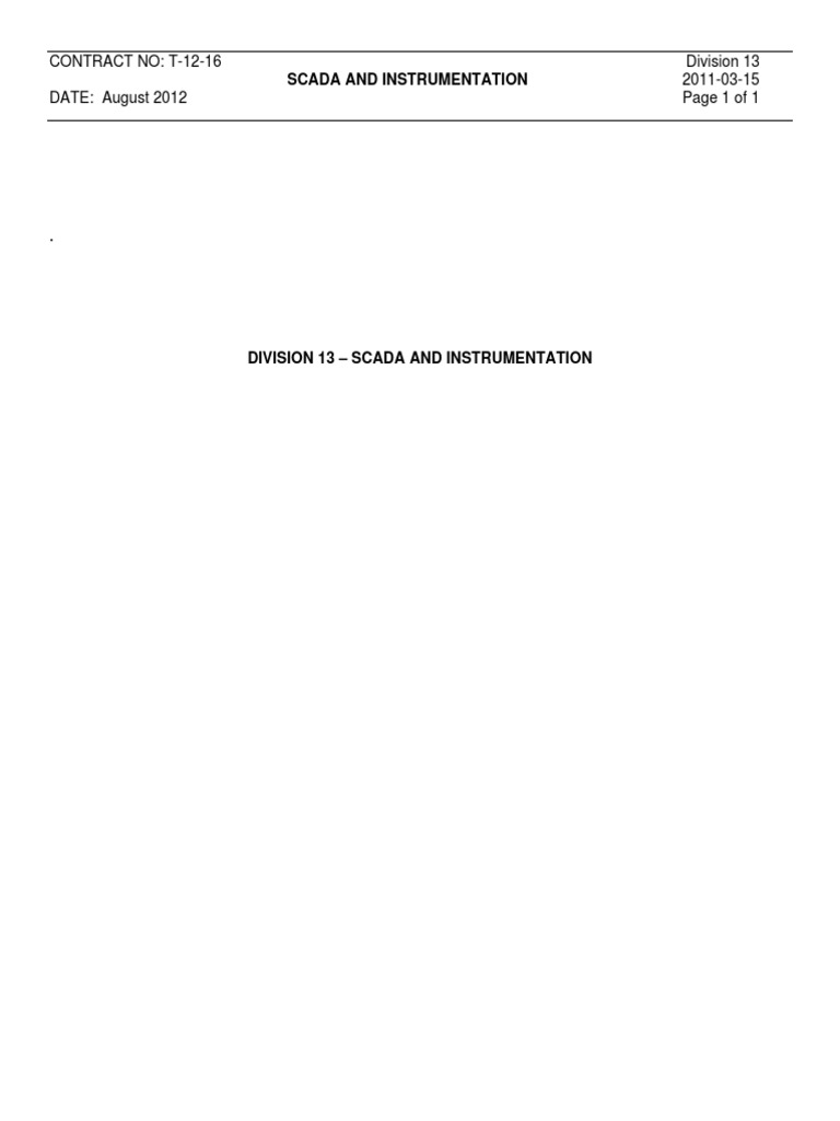 Leak Detection Report PDF Scada Instrumentation