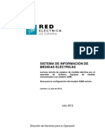 Configuración modem GSM lectura medidas eléctricas