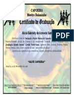 Certificado Capoeira