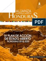 IV Plan de Accion de Estado Abierto Honduras 2018-2020