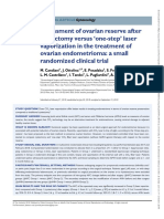 Assessment of Ovarian Reserve After