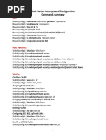 Basic Switch Concepts and Configuration Commands Summary: Creating A VLAN