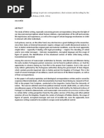 The implicit meanings in private correspondence, their seizure and decoding by the Intendência Geral de Polícia (1828- 1834)