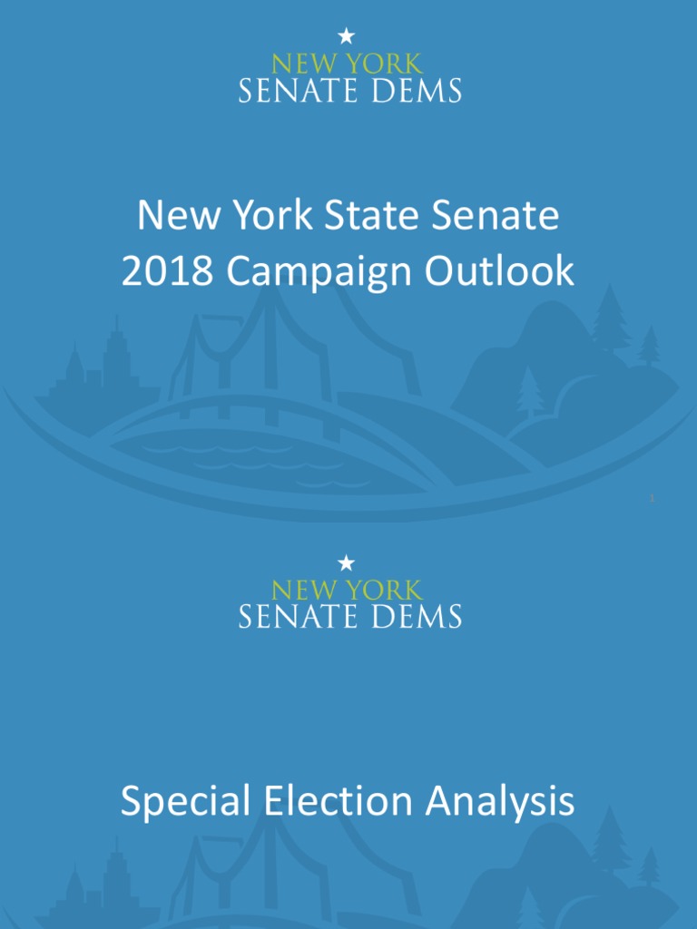 NY Senate 2018 Campaign Analysis | PDF | Democratic Senatorial Campaign ...