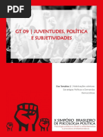 Anais GT 09 Juventudes, Política e Subjetividades