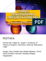 Titrasi Pengendapan (Presipitatometri)