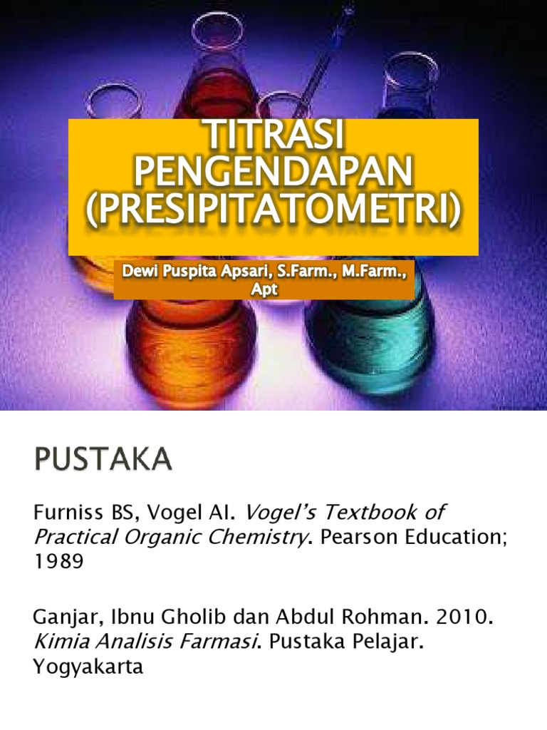 Titrasi Pengendapan (presipitatometri)