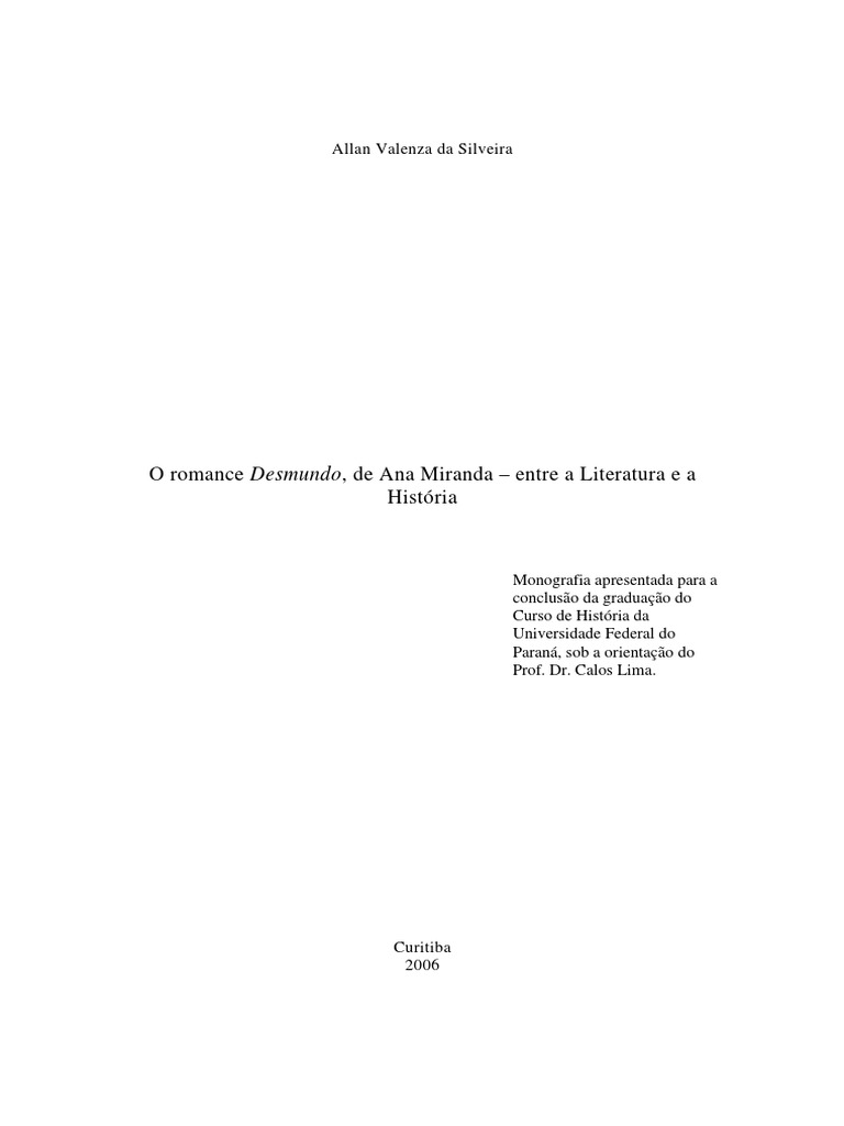 PDF) Refigurações de nação no romance histórico e a paródia