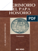 El Grimorio Del Papa Honorio (Anónimo) PDF