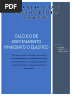 Calculo de Asentamiento Inmediato o Elastico