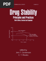 (Drugs and The Pharmaceutical Sciences) Carstensen, Jens T. - Drug Stability, Third Edition, Revised, and Expanded - Principles and Practices (2000, CRC Press)