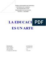 La Educacion Es Un Arte. Luis Hernández