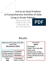 Trunk Control As An Early Predictor of Comprehensive Activities of Daily Living in Stroke Patients