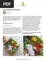 Paper Quilling Succulent Garden