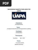 ’Las Etapas Del Desarrollo Psicosocial’’