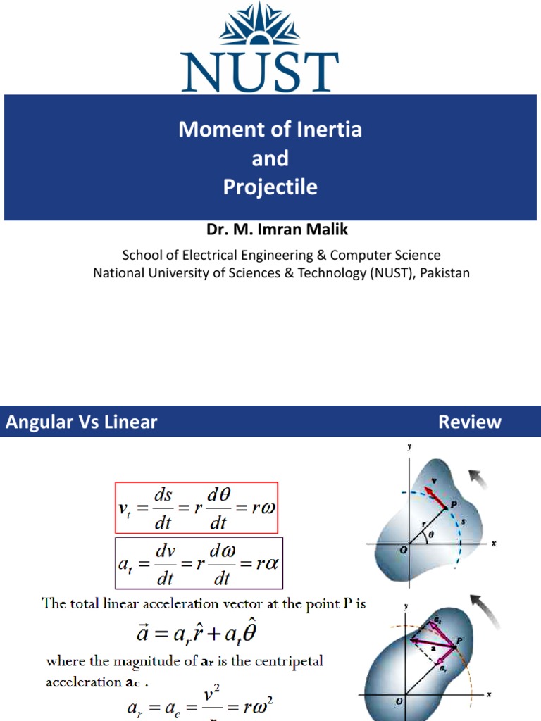 Practice Problems Projectile and Moment of Inertia | PDF | Rotation ...
