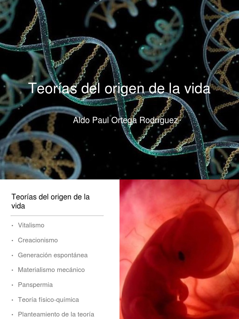 Teorías del Origen de la Vida | PDF | Química | Biología