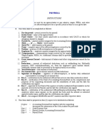 Appendix 33 - Instructions - Payroll