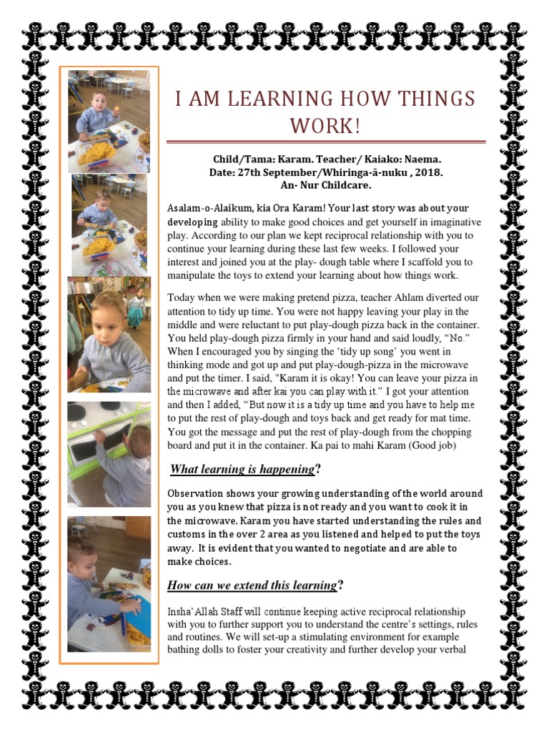Playdough Learning Story for Karam | PDF | Wellness