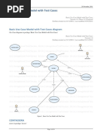 Basic Use Case Model With Test Cases