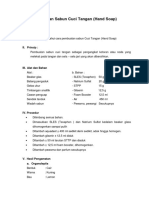 Pembuatan Sabun Cuci Tangan