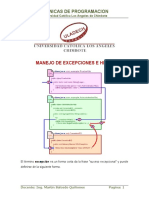 Manejo de Excepciones, Ejercicios Resueltos