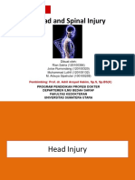 Slide Head and Spinal Injury