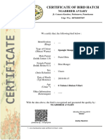 Certificate Ngabbher Aviary 2