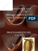 Procesamiento del cacao y sus subproductos