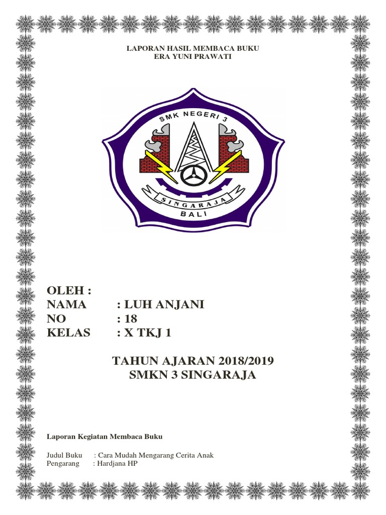 Laporan Hasil Membaca Buku