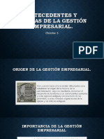 Antecedentes y Teorías de La Gestión Empresarial