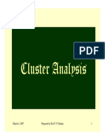 Cluster Analysis: March 4, 2007 Prepared by Prof C Y Nimkar 1