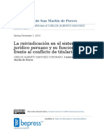 03 La Reivindicación en El Sistema Juridico Peruano y Su Funcionalidad Frente Al Conflicto de Titularidades - Stamped