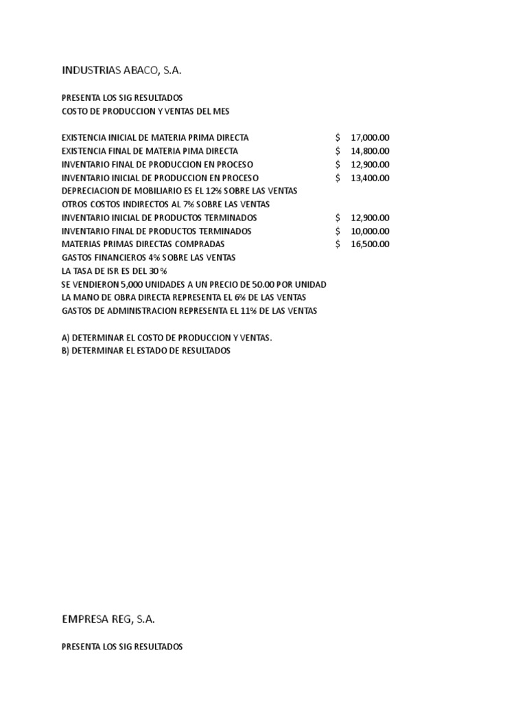 Análisis de Costos y Ventas Mensuales | PDF | Inventario | Costo