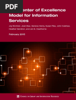 The Center of Excellence Model For Information Services: February 2015