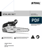 STIHL MS 193 T Owners Instruction Manual