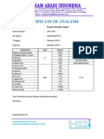 Certificate of Analysis