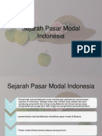 2. Sejarah Pasar Modal Indonesia