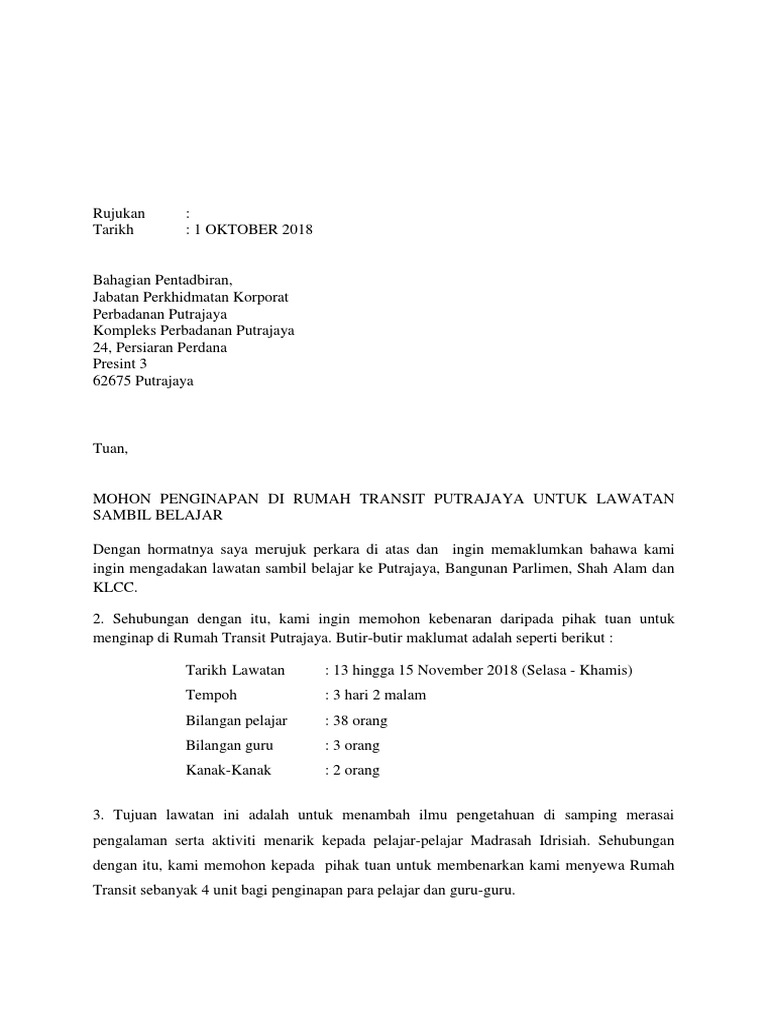 Surat Rumah Transit Pdf
