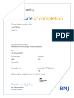 BMJ Moduale Certificate