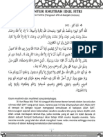 Teks Untuk Khutbah & Muraqi Idul Fitri PDF