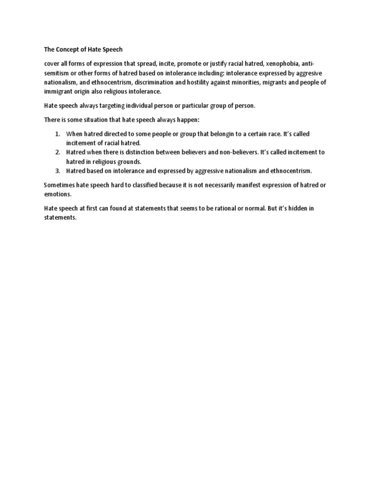 Understanding Hate Speech Dynamics | PDF | Self-Improvement