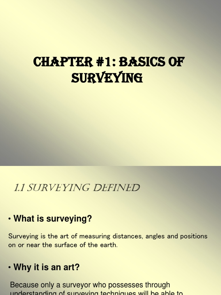 Ce260 CH 1 | PDF | Surveying | Accuracy And Precision