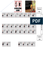 Classroom seating plan diagram