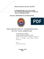 Tesis EDUCACIÓN INCLUSIVA PDF