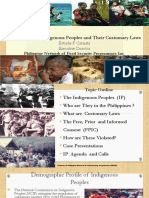 The Philippine Indigenous Peoples and Their Customary Laws: Philippine Network of Food Security Programmes Inc