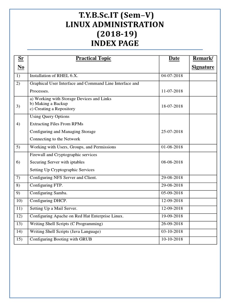 Linux Admin Guide for IT Students | PDF