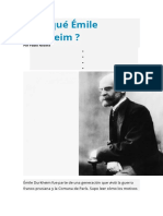 Por Qué Émile Durkheim