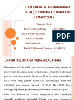 PKM Traffic Ai (Program Anti Kemacetan)